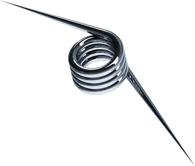 3D Chrome Shape Shorter Tail CoilBlob